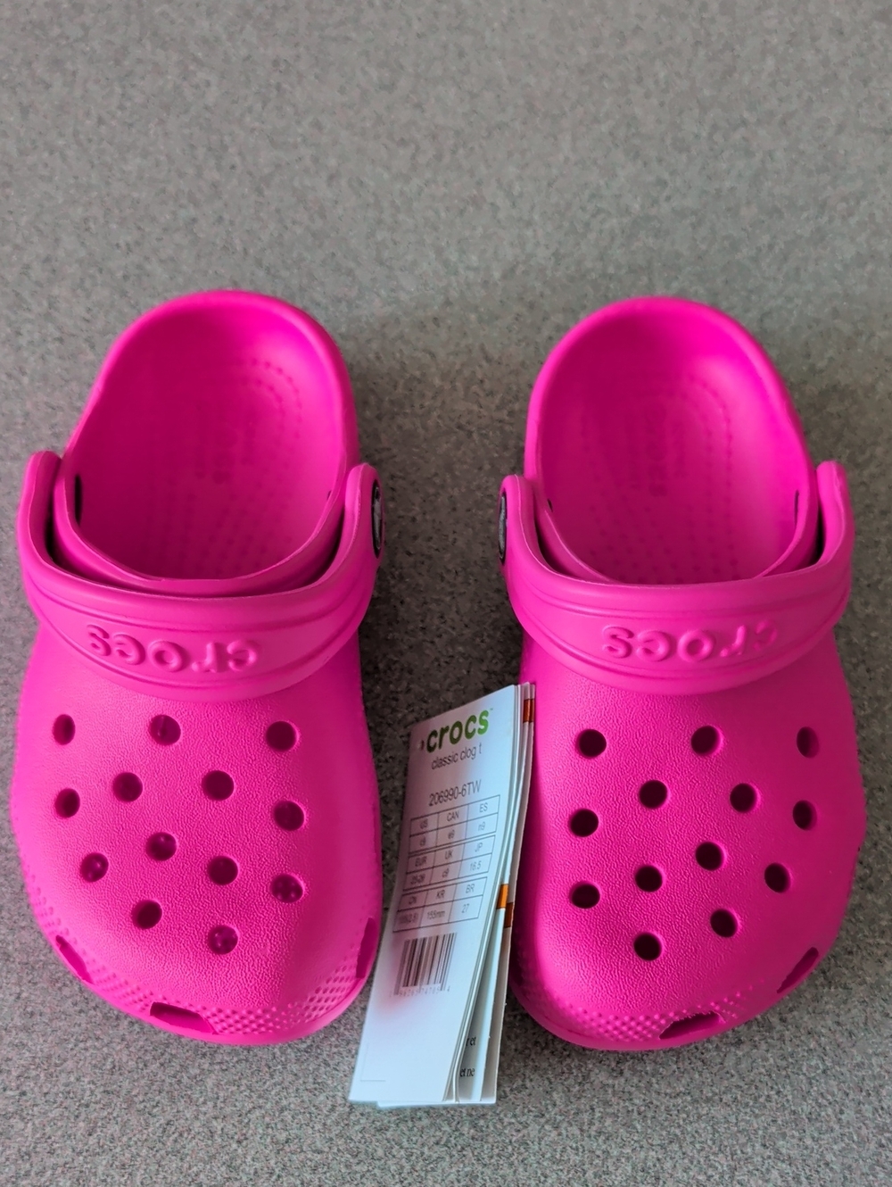 CROCS Kids Classic Clog - Neon Pink